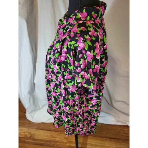 Modcloth Size 2X Raspberry Fruit Novelty Button Up Blouse Shirt - Picture 4 of 6